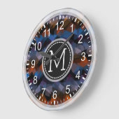 Colorful Mosaic Modern Monogram #12 Grote Klok (Hoek)