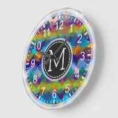 Colorful Mosaic Modern Monogram #17 Grote Klok (Hoek)