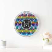 Colorful Mosaic Modern Monogram #17 Grote Klok (Huis)