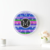 Colorful Mosaic Modern Monogram #19 Grote Klok (Huis)