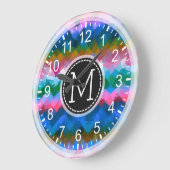Colorful Mosaic Modern Monogram #8 Grote Klok (Hoek)