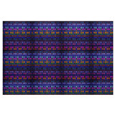 Colorful Mosaic Pattern Burlap Rustic #11 Stof (Fat Quarter)