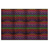 Colorful Mosaic Pattern Burlap Rustic Stof (Fat Quarter)