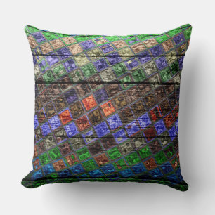 Colorful Mosaic Pattern Kijk uit #6 Kussen