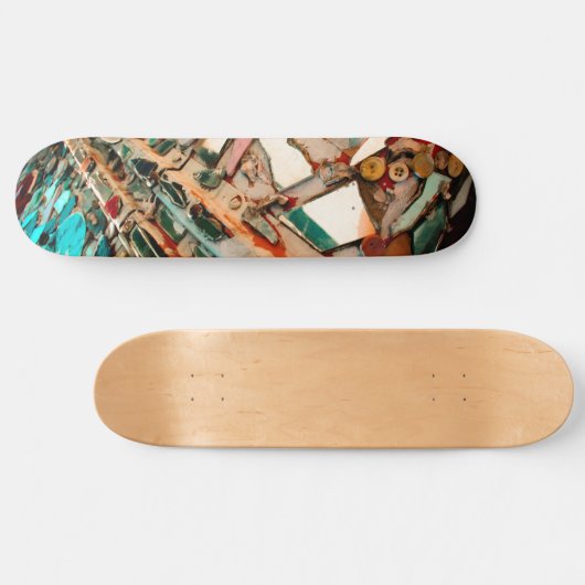 Colorful Mosaic Persoonlijk Skateboard (Horizontaal)