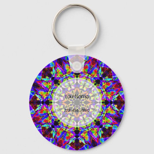 Colorful Mosaic Sleutelhanger (Voorkant)