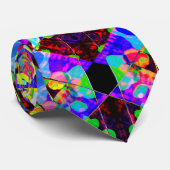 Colorful Mosaic Stropdas (Opgerold)