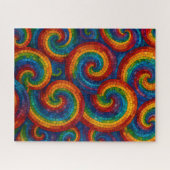 Colorful Mosaic Swirls Legpuzzel (Horizontaal)