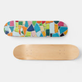 Colorful Mosaic Tegel Patroon Persoonlijk Skateboard (Horizontaal)