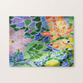 Colorful Mosaic Tile Koi Pond Legpuzzel (Horizontaal)