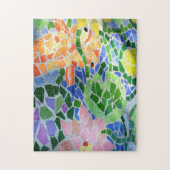 Colorful Mosaic Tile Koi Pond Legpuzzel (Verticaal)