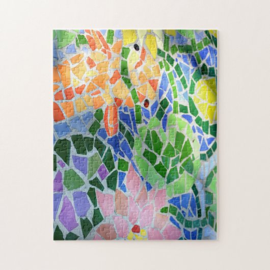 Colorful Mosaic Tile Koi Pond Legpuzzel (Verticaal)