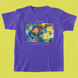 Colorful Mosaic Tile Koi Pond T-shirt