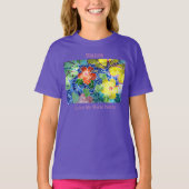 Colorful Mosaic Tile Koi Pond T-shirt (Voorkant)