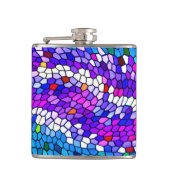 Colorful Mosaic Tile Pattern Flask Heupfles (Voorkant)
