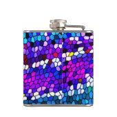 Colorful Mosaic Tile Pattern Flask Heupfles (Achterkant)