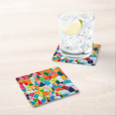 Colorful Mosaic Tiles Kartonnen Onderzetters (Insitu)