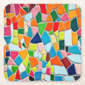 Colorful Mosaic Tiles Kartonnen Onderzetters (Voorkant)