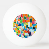 Colorful Mosaic Tiles Pingpongbal (Voorkant)