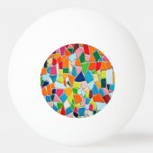 Colorful Mosaic Tiles Pingpongbal (Achterkant)