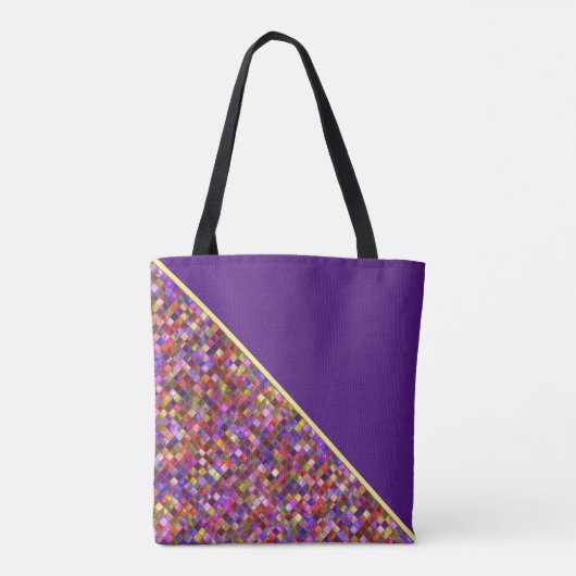 Colorful Mosaic Tote Bag (Achterkant)
