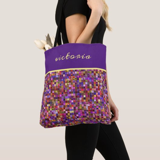 Colorful Mosaic Tote Bag (Dichtbij)