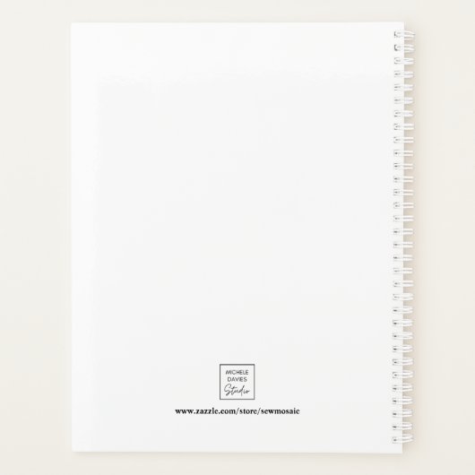 Colorful Mosaic Tree Yoga Instructor Planner (Achterkant)