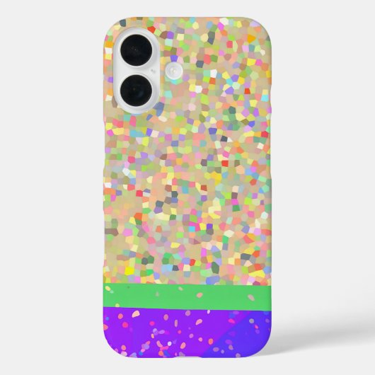 Colorful Mosaic Two-Tone Case-Mate iPhone Case (Achterkant)