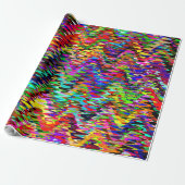 Colorful Mosaic Waves Pattern #4 Cadeaupapier (Uitgerold)