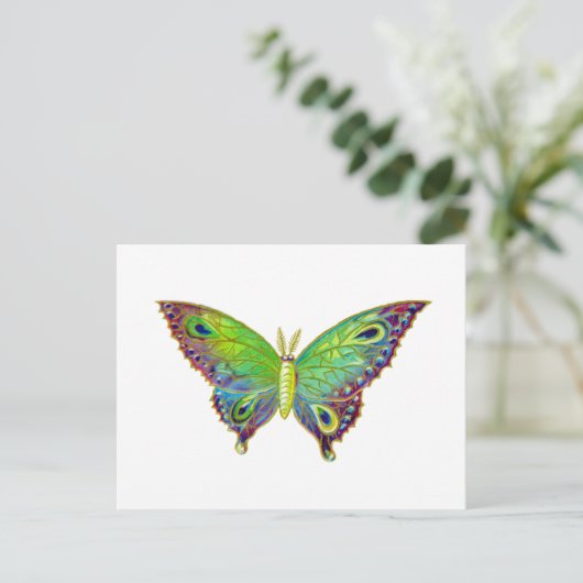  Colorful Moth Briefkaart (Staand voorkant)