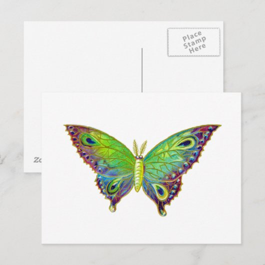  Colorful Moth Briefkaart (Voorkant / Achterkant)