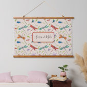 Colorful Moth Butterfly Pattern Personalized Hangi Hangend Wandkleed (Slaapkamer)