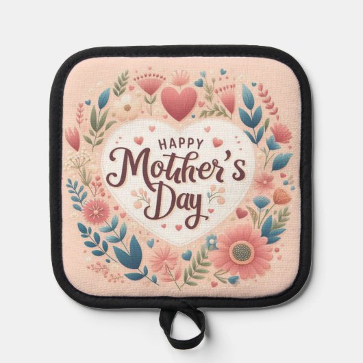 Colorful Mother's Day Pot Holder Pannenlap (Voorkant)