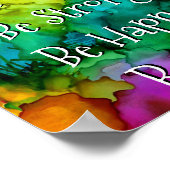 Colorful Motivatie & Inspirations WordPoster Poster (Hoek)