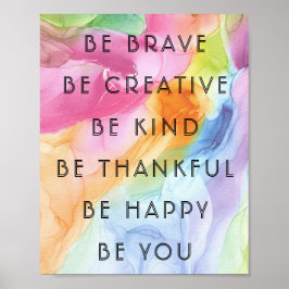 Colorful Motivatie & Inspirations WordPoster Poster
