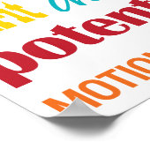 Colorful Motivatie Word Collage Chiropractic Poster (Hoek)