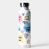 Colorful Motivational Quotes Waterfles (Links)