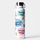 Colorful Motivational Quotes Waterfles (Achterkant)