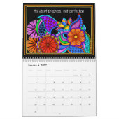 Colorful Motivations Positive Thight Calendar Kalender (Jan 2027)