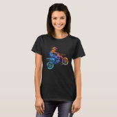 Colorful Motocross Enduro Graphic Motorcycle Biker T-shirt (Voorkant volledig)