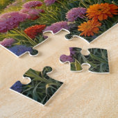 Colorful Mountain Lake Flowers Art Legpuzzel (Zijkant)