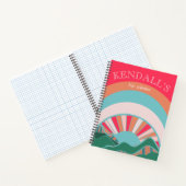 Colorful Mountain Sun Custom Travel Planner Notitieboek (Binnen)
