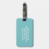 Colorful Mountain Sun Modern Bagagelabel (Achterkant verticaal)