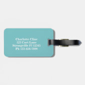 Colorful Mountain Sun Modern Bagagelabel (Achterkant horizontaal)