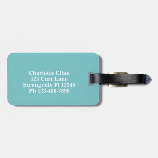 Colorful Mountain Sun Modern Bagagelabel (Achterkant horizontaal)