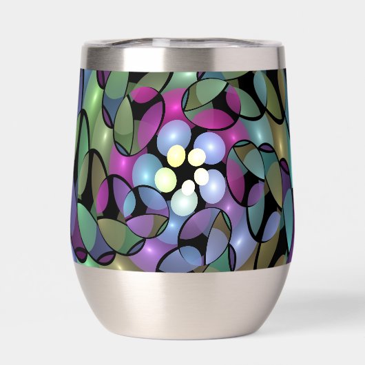 Colorful Movements Abstract Striking Fractal Art (Achterkant)