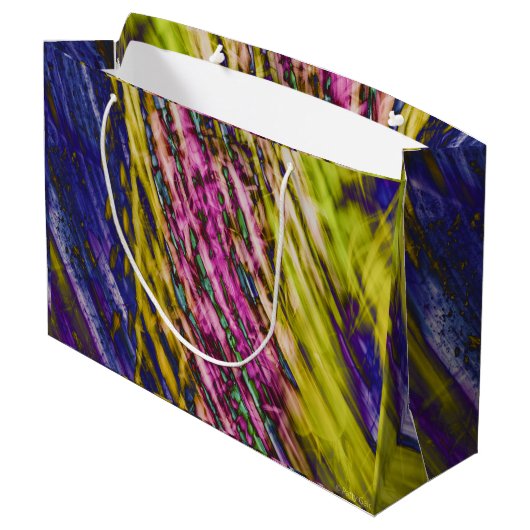 Colorful movements Gift Bag Groot Cadeauzakje (Achterkant Gekanteld)