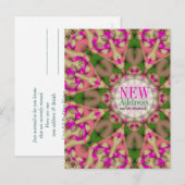 Colorful Moving House New Address Briefkaart (Voorkant / Achterkant)