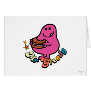 Colorful Mr Greedy Eating