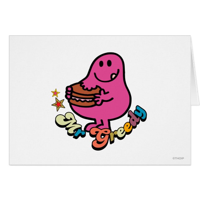 Colorful Mr Greedy Eating (Voorkant Horizontaal)